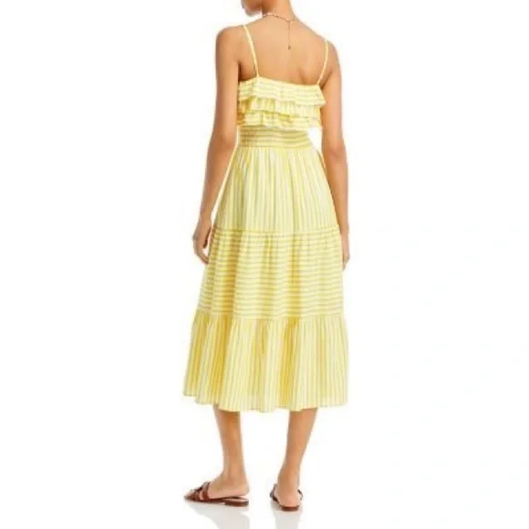 NWT | AQUA (Bloomingdales)| Striped Midi Dress - Picture 2 of 10